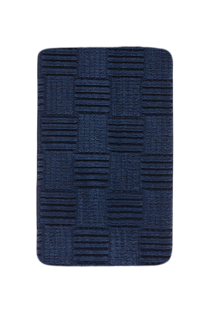 Tapete Banheiro Flufy Microfibra Antiderrapante 45x65 - Marinho