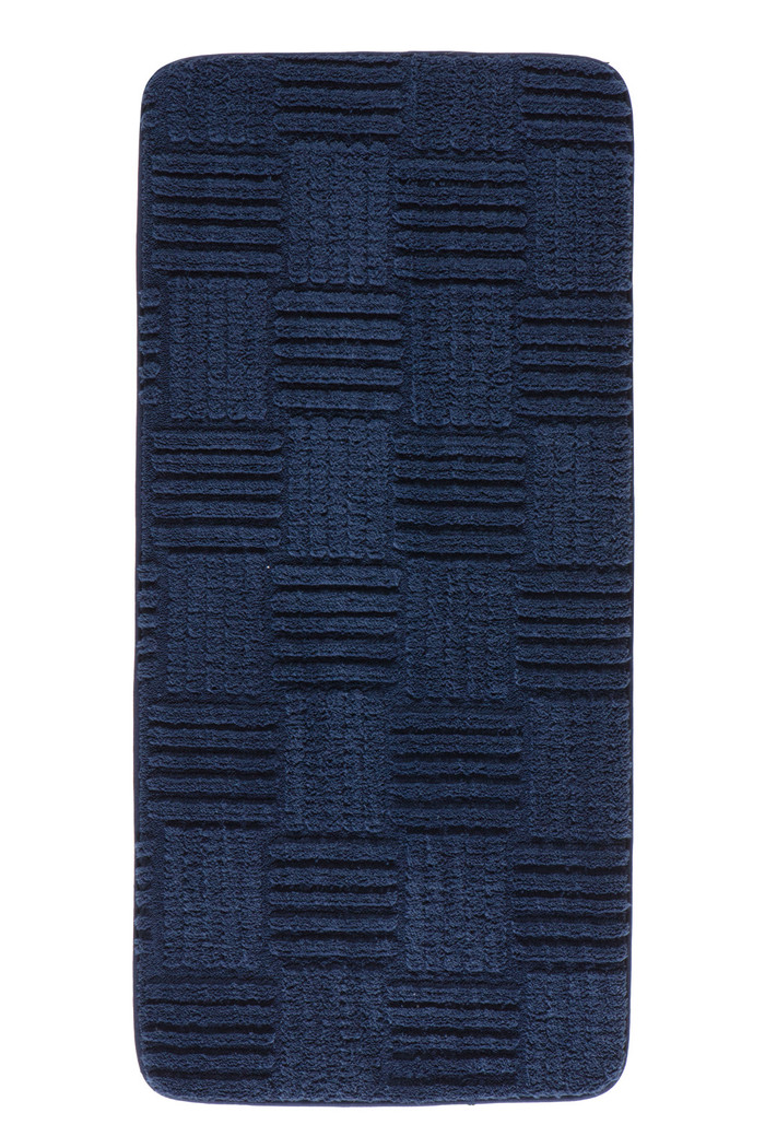 Tapete Banheiro Flufy Microfibra Antiderrapante 45x100 - Marinho