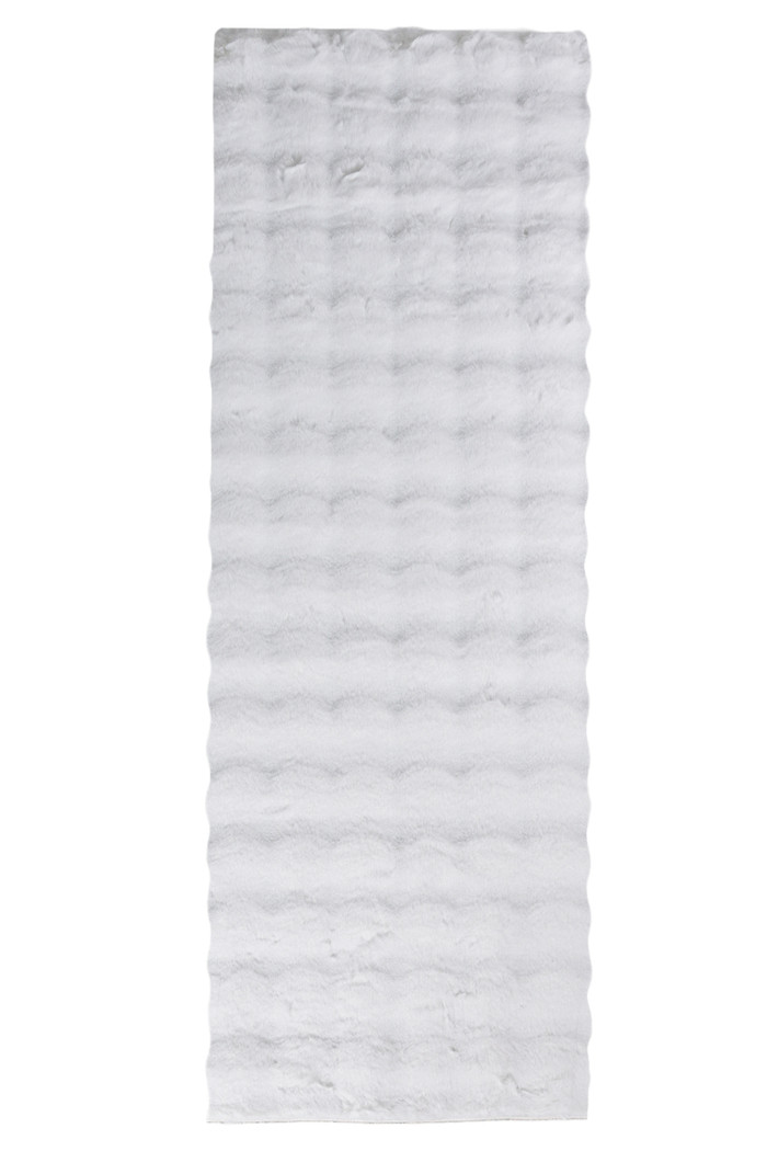 Tapete Pele de Coelho Livy Branco 60x180