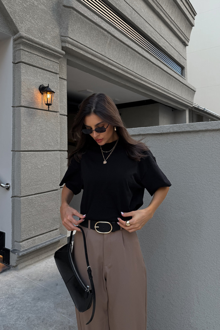 T-SHIRT OVER TURIN PRETO