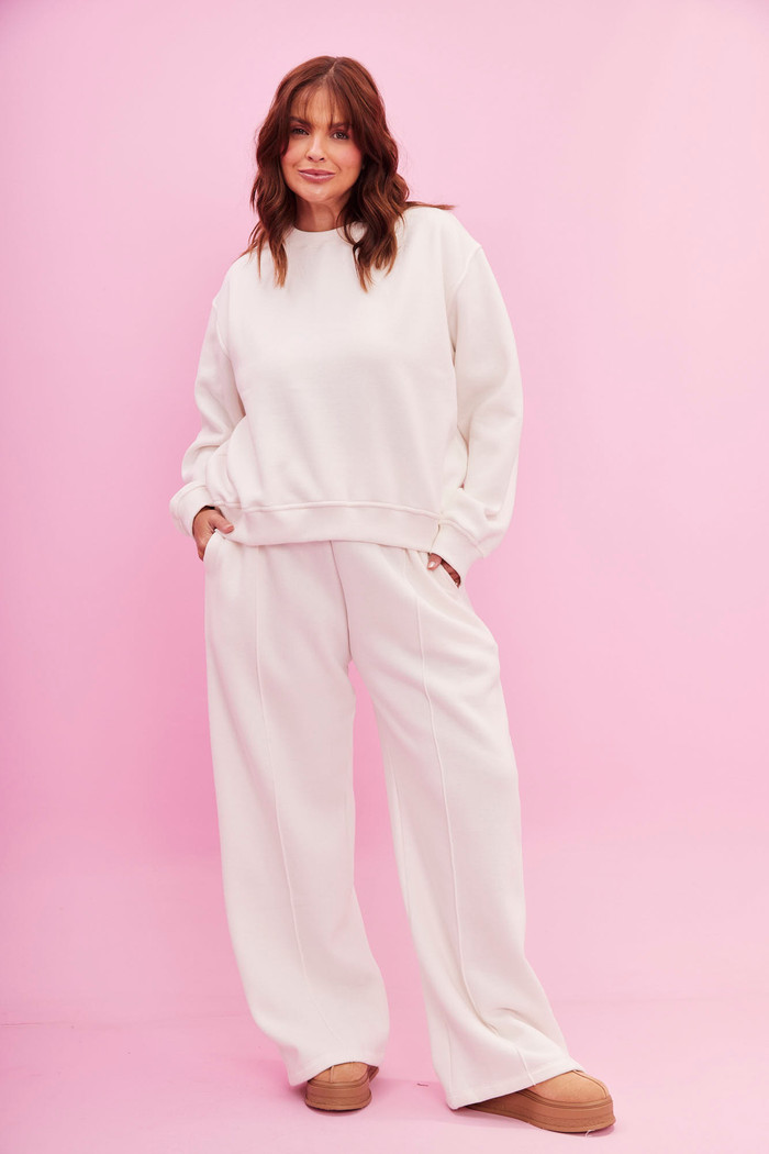 CALÇA MOLETOM PREMIUM TALI OFF WHITE
