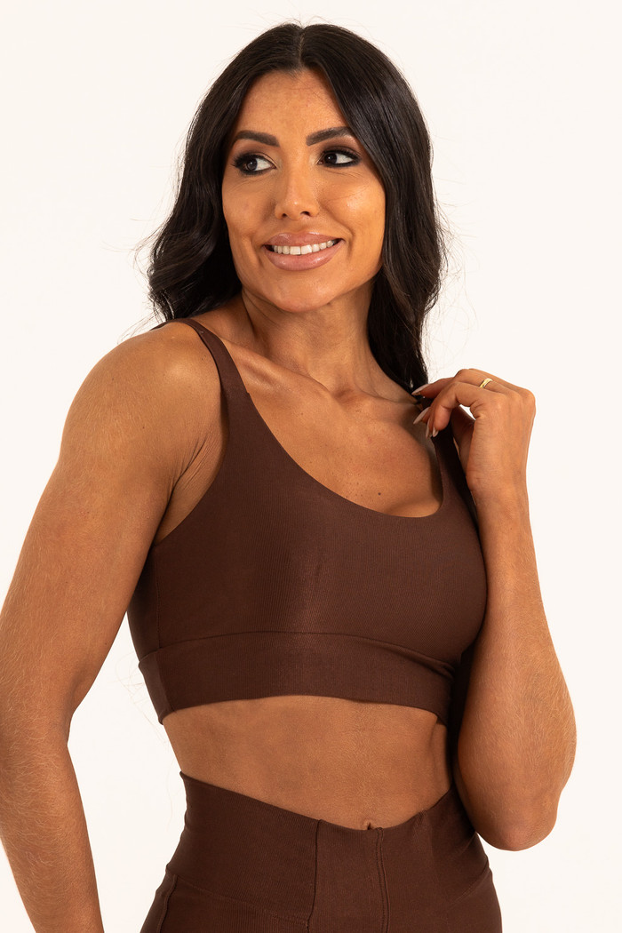 Top Canelado Alça Larga Toffe