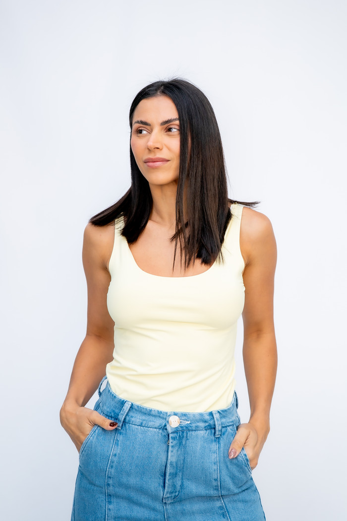 Blusa Regata Suplex Amarela