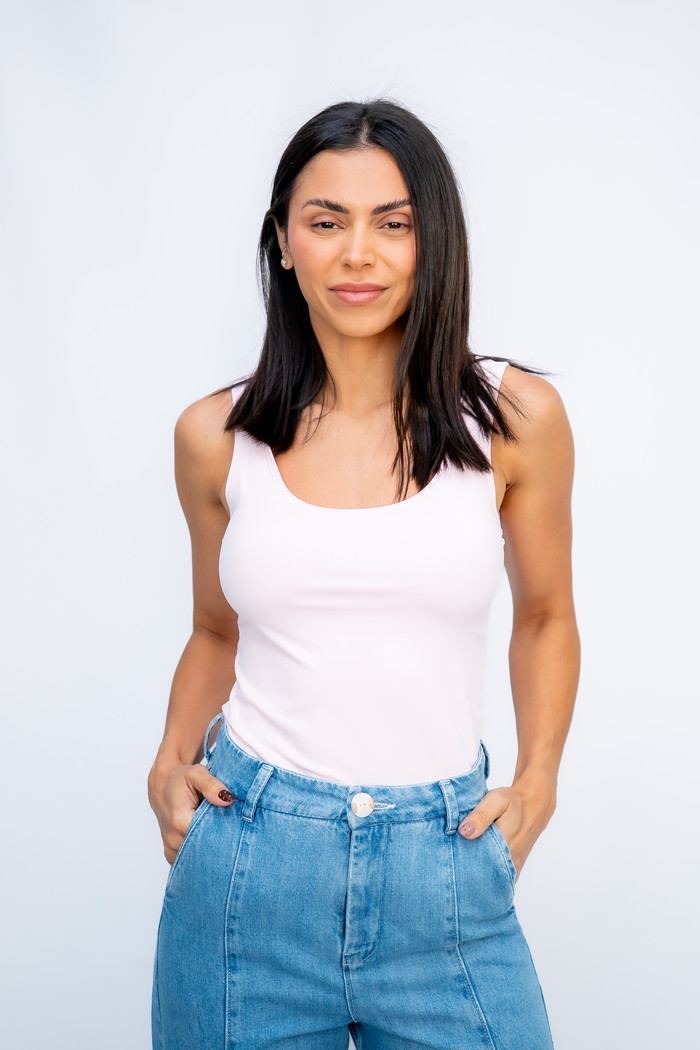 Blusa Regata Suplex Rosa