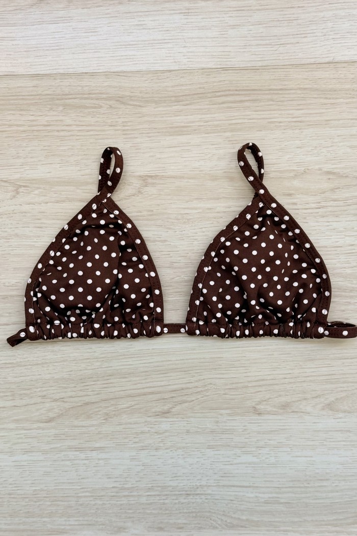 TOP DE BIQUÍNI CORTININHA SIMPLE POÁ AMALFI