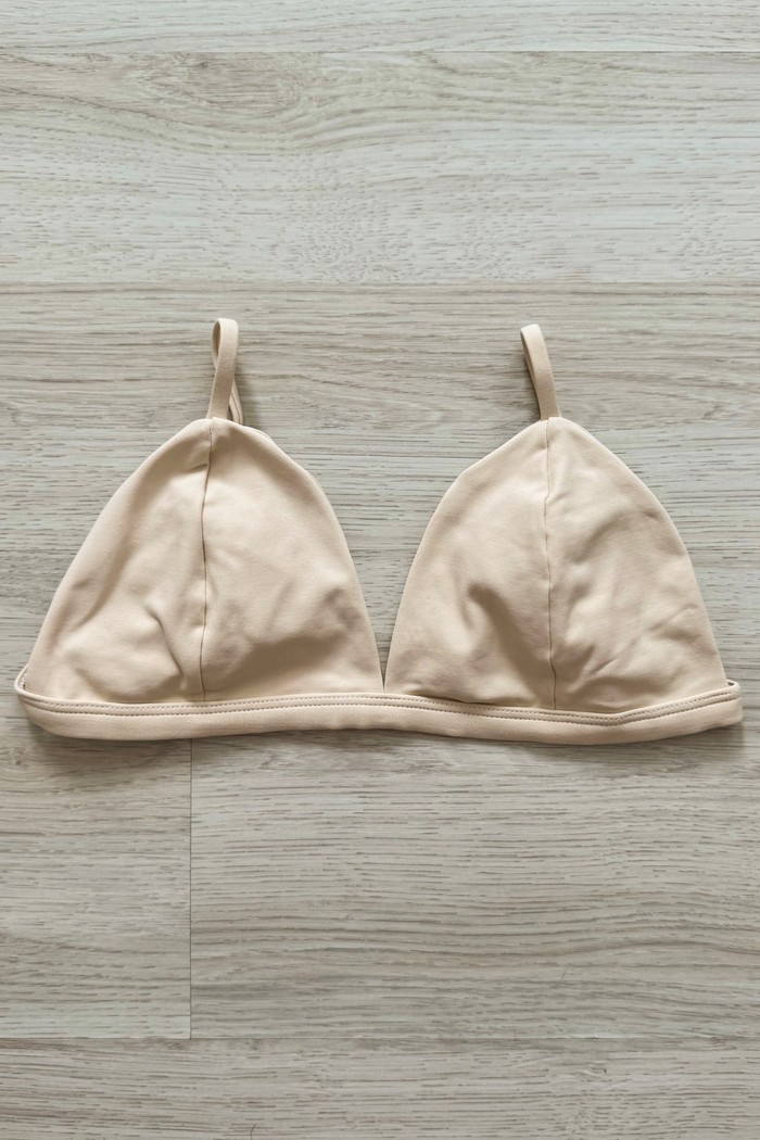 TOP DE BIQUÍNI TRIÂNGULO FIXO KATE OFF-WHITE