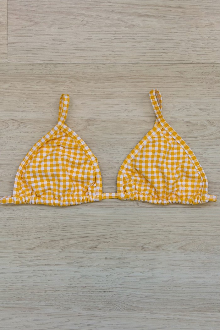 TOP DE BIQUÍNI CORTININHA SIMPLE XADREZ SUN