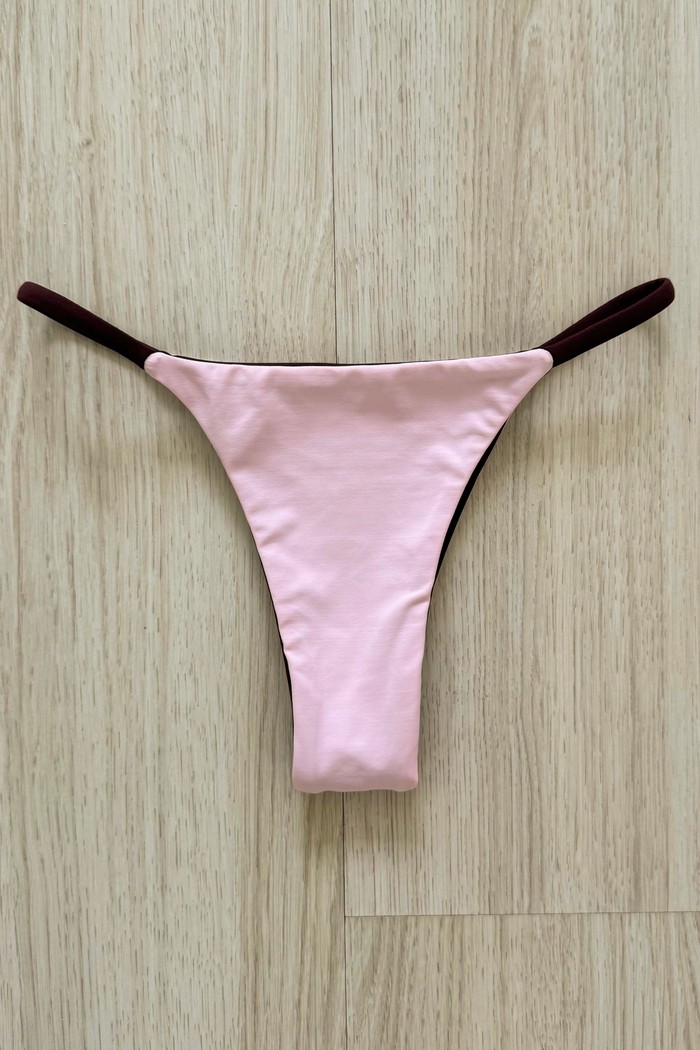 CALCINHA DE BIQUÍNI DUPLA FACE KIM BLOSSOM+FONDUE