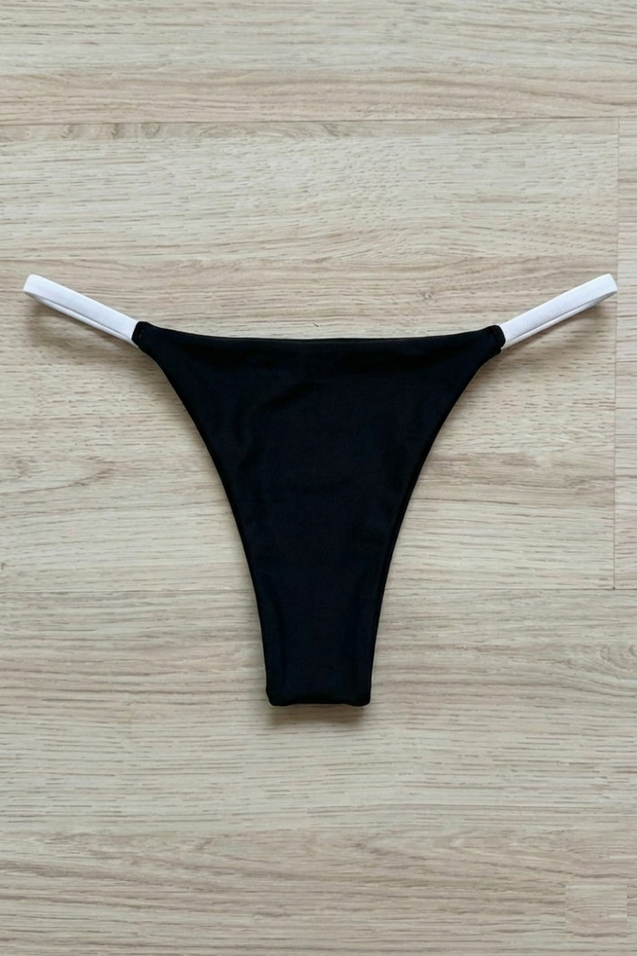 CALCINHA DE BIQUÍNI DUPLA FACE KIM BLACK+WHITE