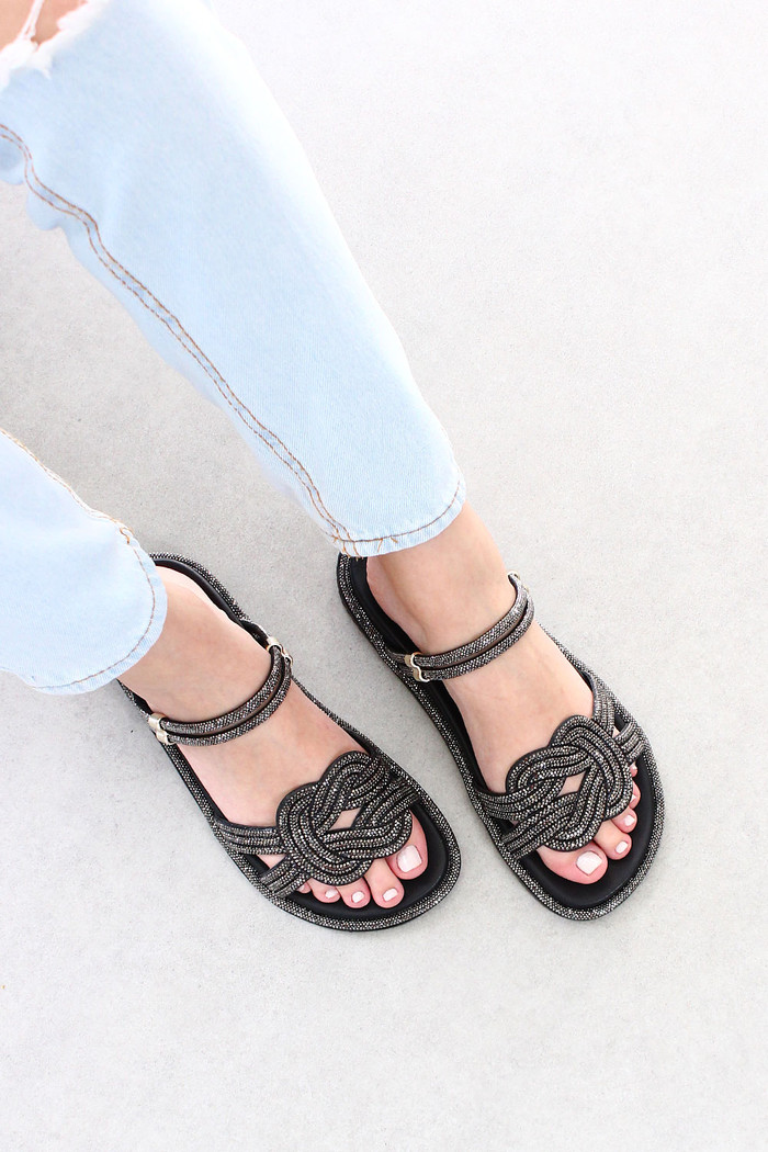 Papete com Strass Aimee Mybez Preto