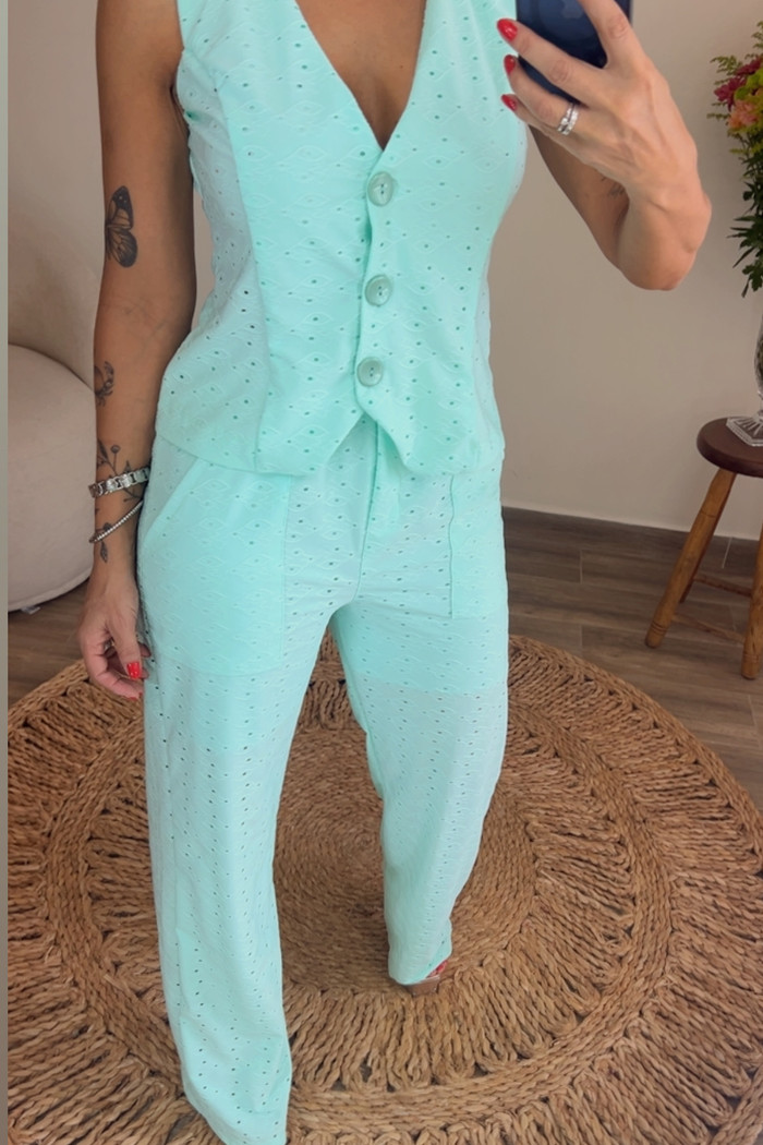 Conjunto em Malha Lasie Kate Verde Menta