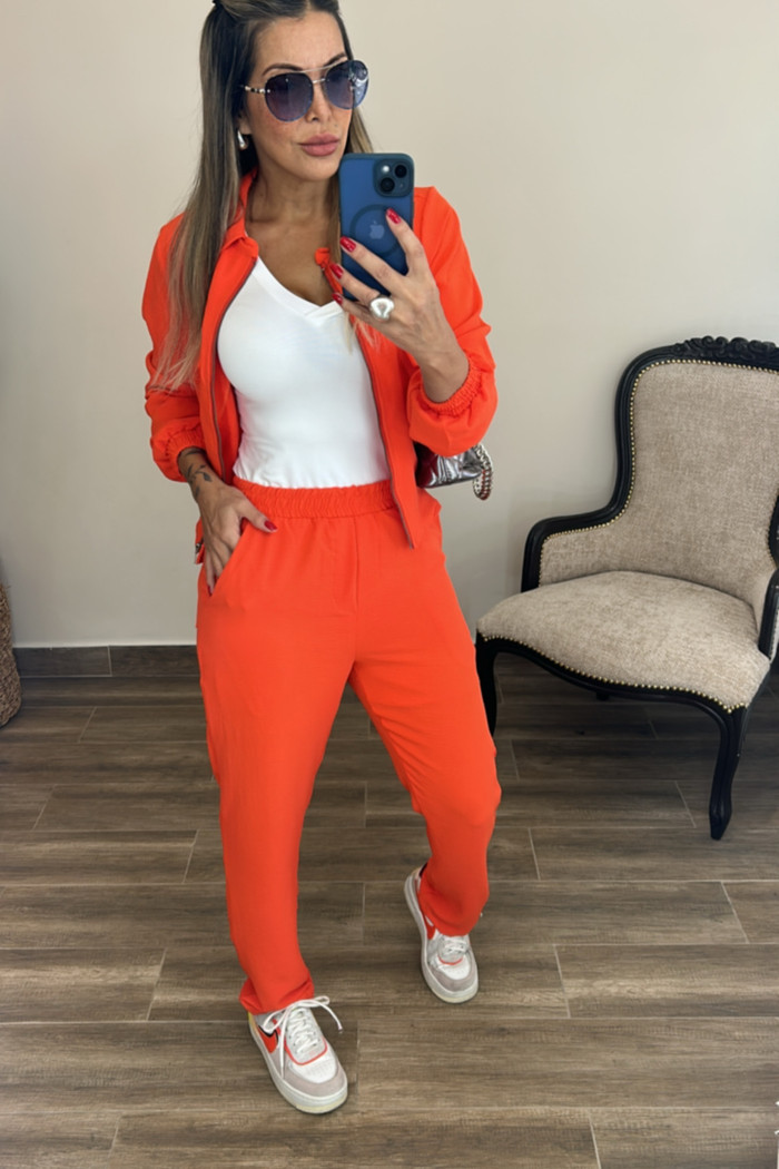 Conjunto em Air Flow Catarina - Laranja