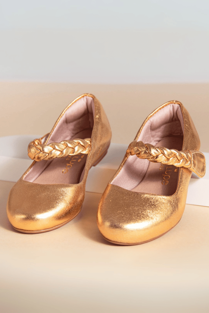 SAPATILHA INFANTIL BEATRIZ DOURADO OURO