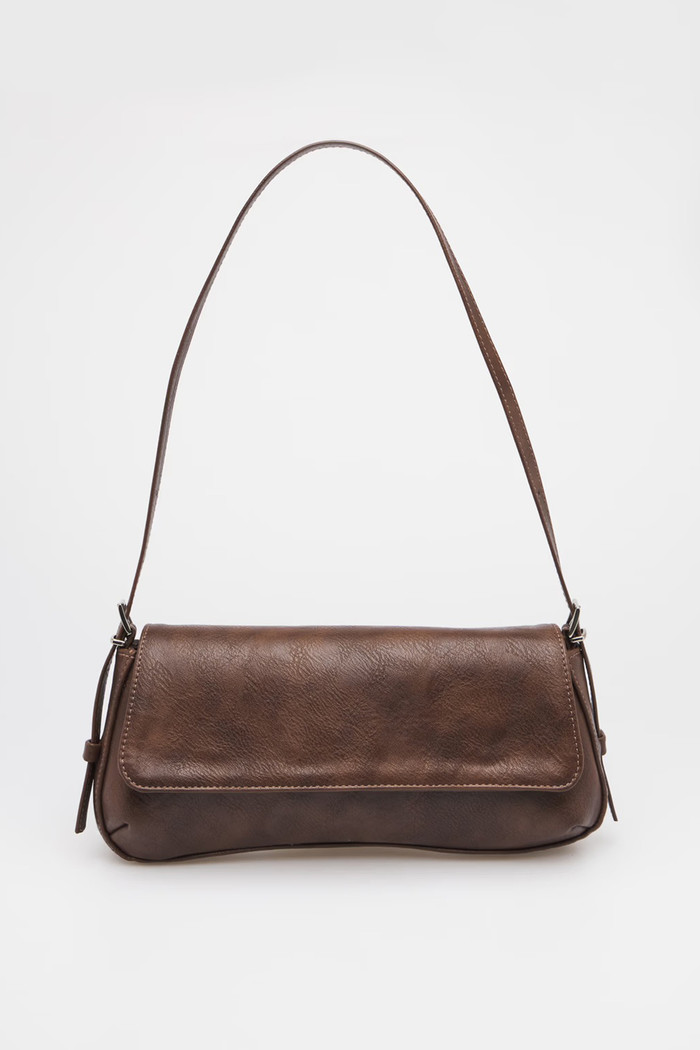 Bolsa Thayla Café - Bolsa Pequena Minimalista