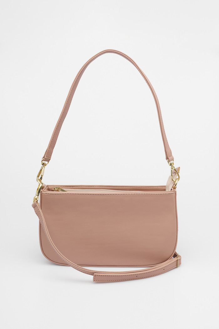 Bolsa Stela Nude Shoulder Bag