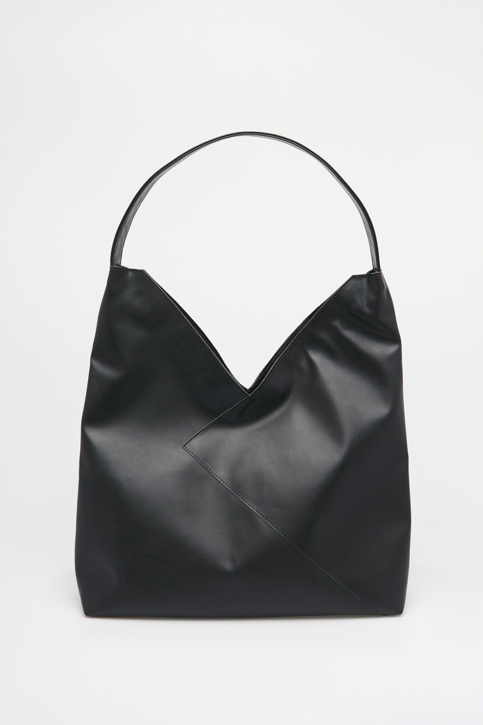 Bolsa Eva Preta Shopper Grande Minimalista