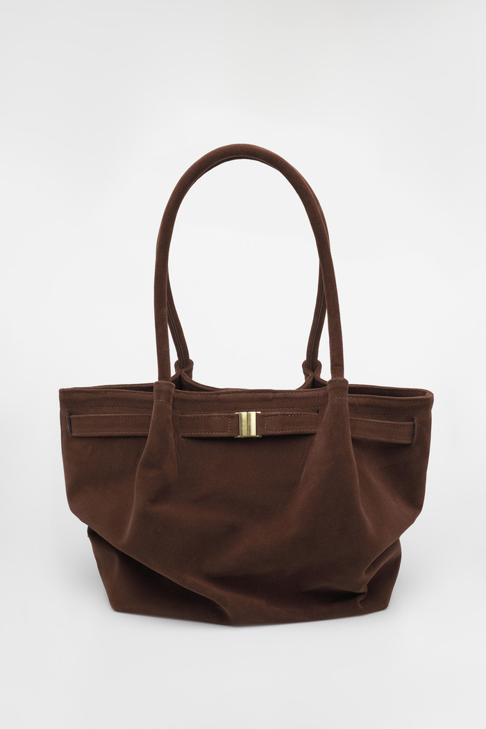 Bolsa Zoe Chocolate Tote Feminina Grande