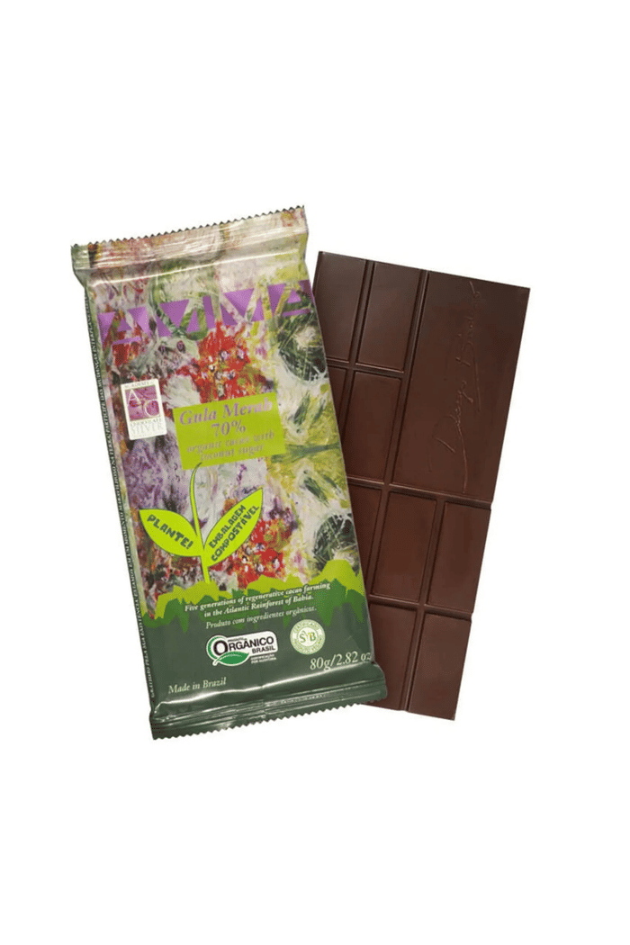 Chocolate Orgânico 70% Cacau AMMA - Gula Merah - 80g
