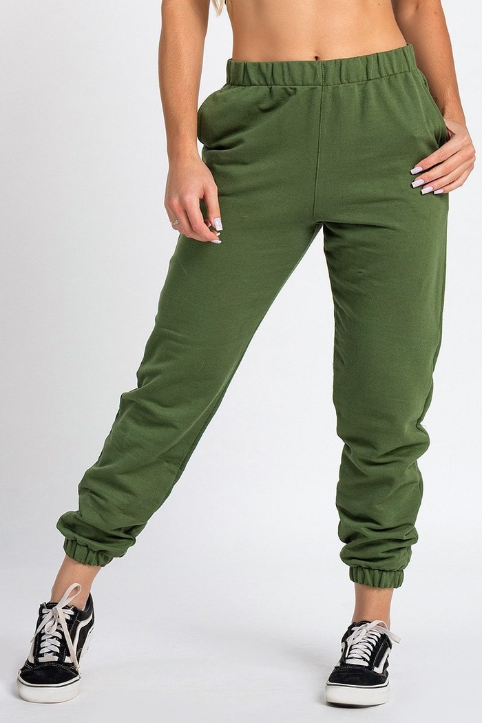 Calça Jogger Color Feminina Verde Militar