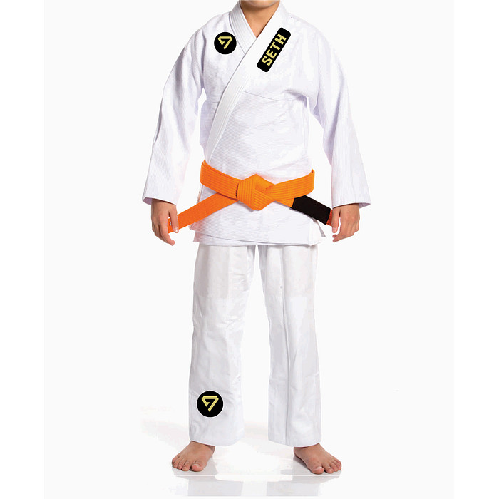 KIMONO JIU INFANTIL NEO - SETH (GOLDEN - LOGO DOURADA)