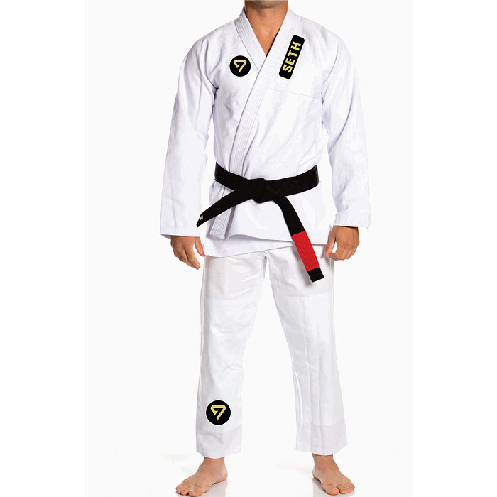 KIMONO NEO PRO ADULTO - SETH (GOLDEN - LOGO DOURADA)