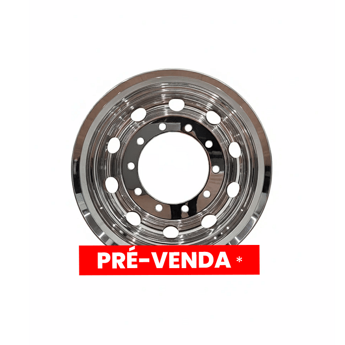 Roda Alumínio Forjada 8,25"x22,5" duplo polimento - Linshalm