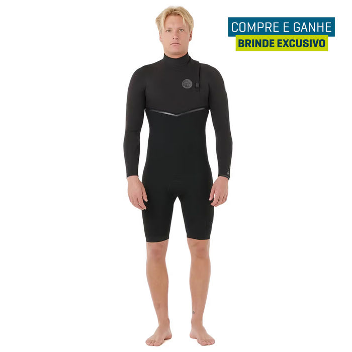 Short John Rip Curl E-Bomb E7 2mm Manga Longa Zip Free 2026