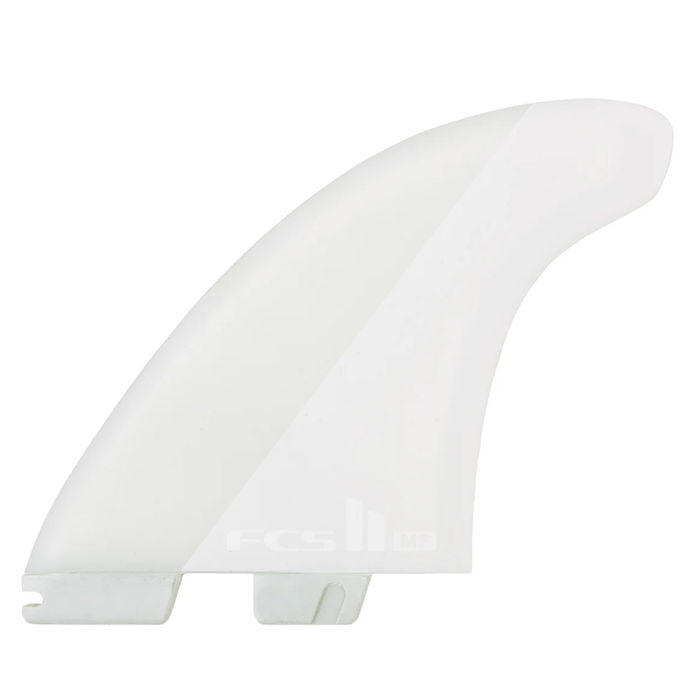 Quilhas FCS II Mick Fanning Twin PC - Biquilha + Estabilizador Branco