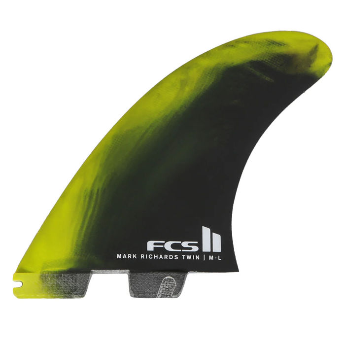 Quilhas FCS II MR Twin PC - Biquilha + Estabilizador - XL Cyber Lime