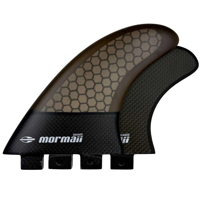 Quilhas Mormaii Quad Hybrid Carbon Large (Quadriquilha) - Encaixe Futures