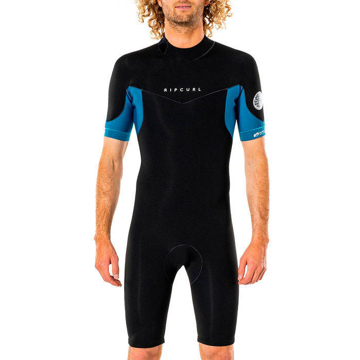 Short John Rip Curl Manga Curta Dawn Patrol 2 mm Back Zip