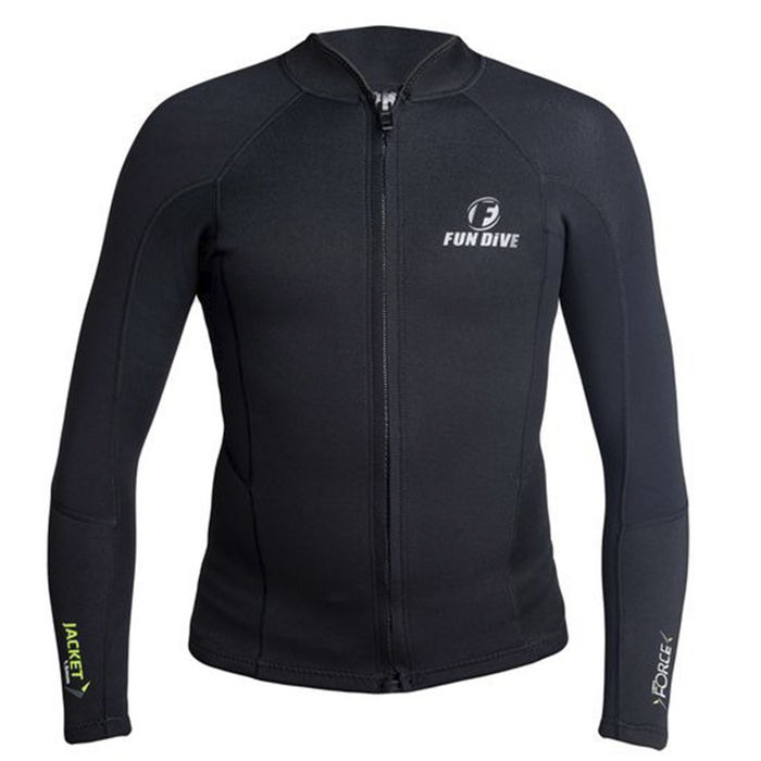 Jaqueta Neoprene Fundive 1,5 mm Zíper Frontal