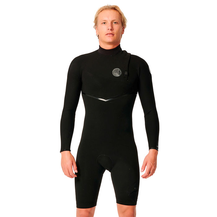 Short John Rip Curl Manga Longa E-Bomb E7 Zip Free 2 mm Vedado