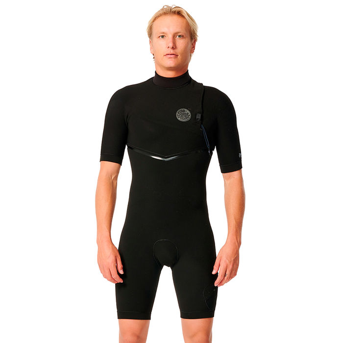 Short John Rip Curl Manga Curta E-Bomb E7 Zip Free 2 mm Vedado