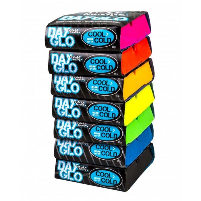 Parafina Sticky Bumps Day-Glo Cool Water - Água Fria Coloridas