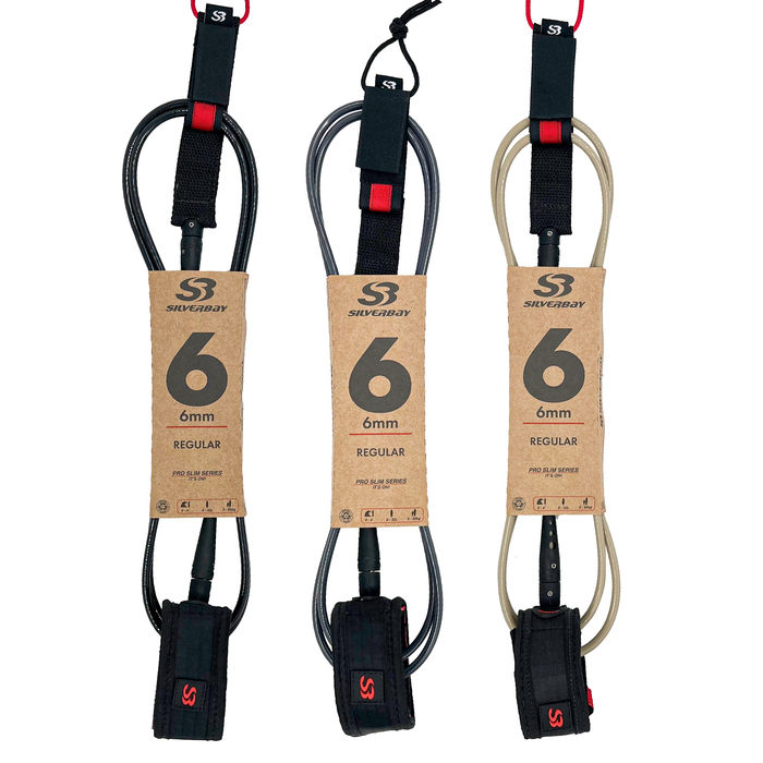 Leash Silverbay 6' x 6 mm - Pró Slim Whisper Regular