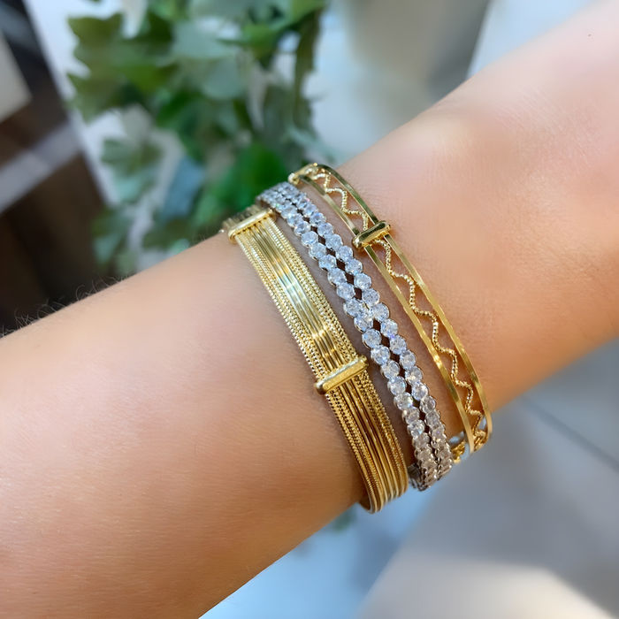 BRACELETE TRAMA ONDULADA