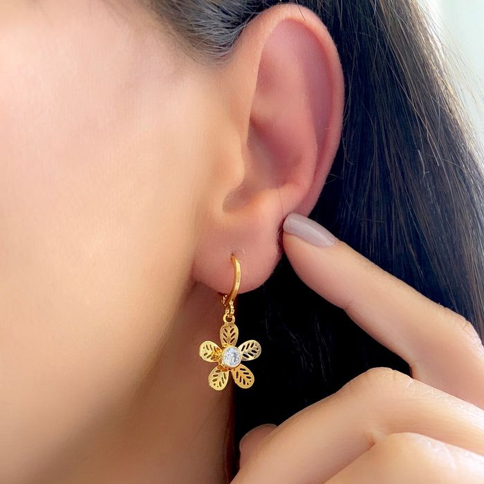 ARGOLA PUREXA FLOR VAZADA