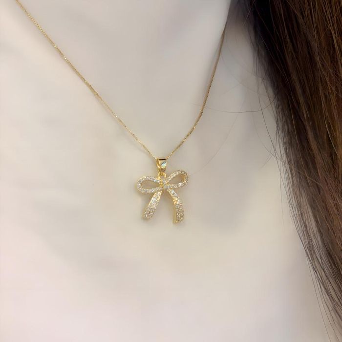 COLAR LAÇO ZIRCONIA