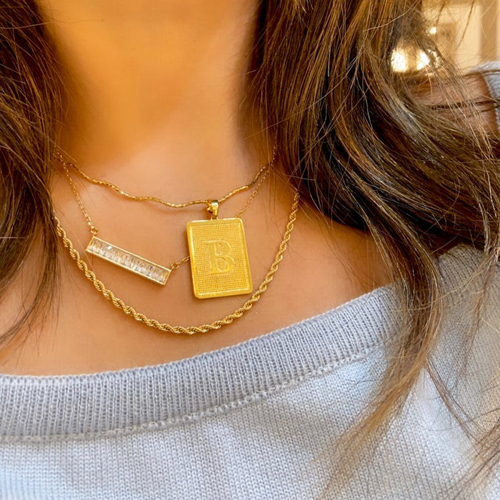 PINGENTE RETANGULO INICIAL