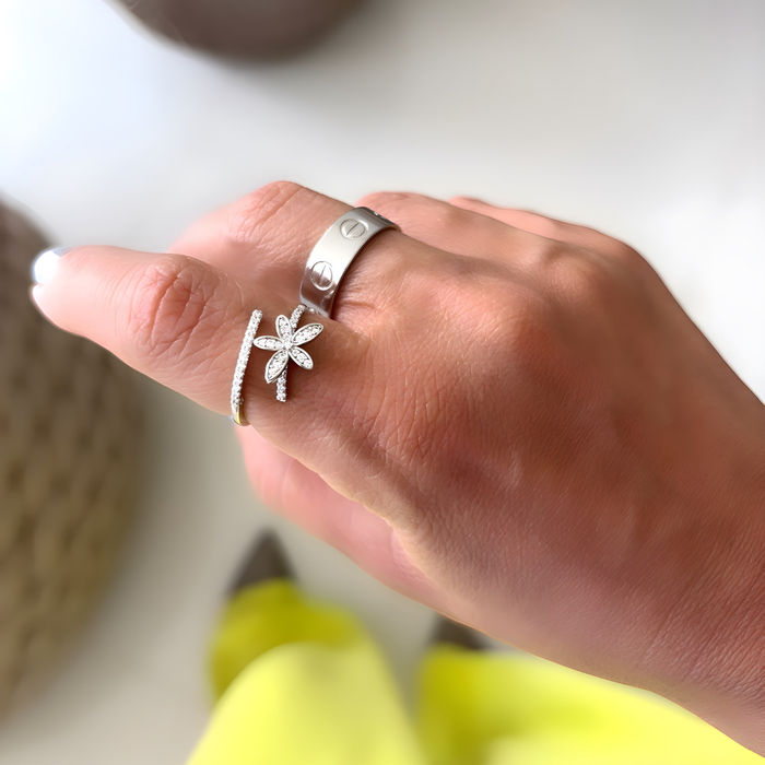 ANEL FLOR ABERTO ZIRCONIA