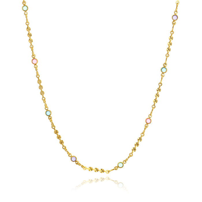 COLAR LONGO PANTONE CIRCULOS