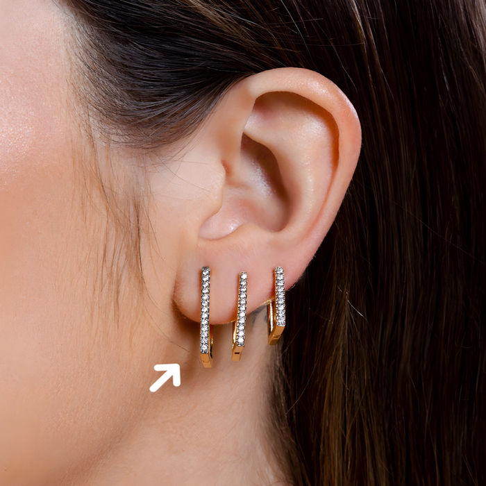 ARGOLA G RETANGULO ZIRCONIA