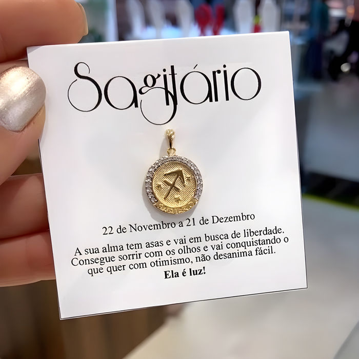 PINGENTE SIGNOS ZIRCONIA