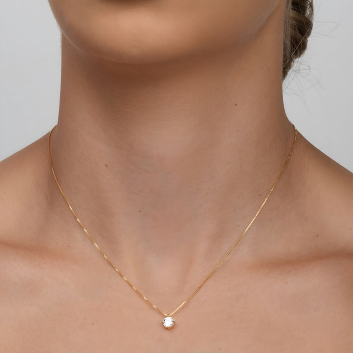 COLAR PONTO DE LUZ GARRAS ZIRCONIA