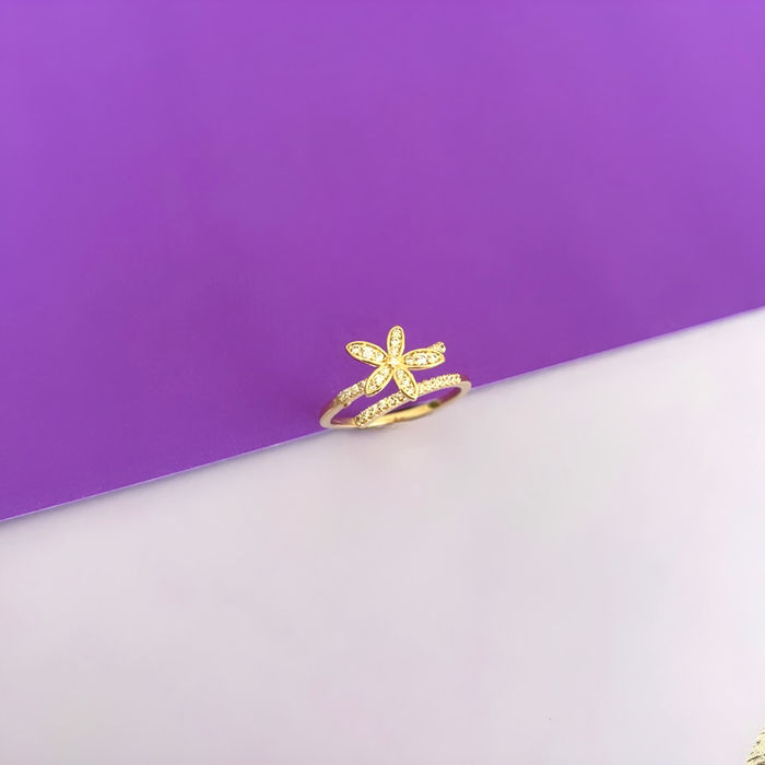 ANEL FLOR ABERTO ZIRCONIA