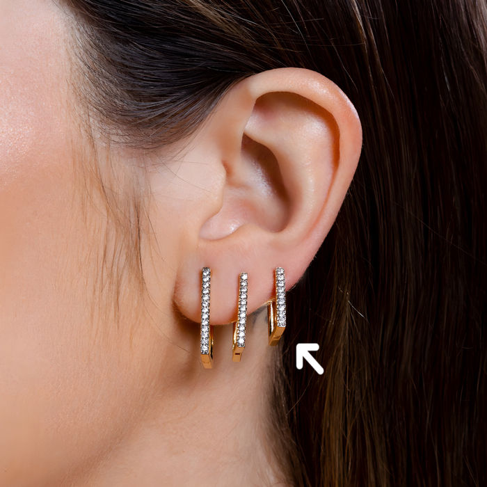 ARGOLA P RETANGULO ZIRCONIA