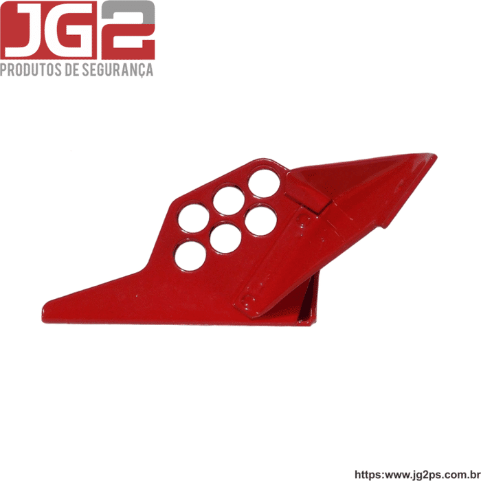 Dispositivo de bloqueio JG2 para válvula tipo esfera em aço de 1/4" a 1" e furo de 10mm JGL302-1