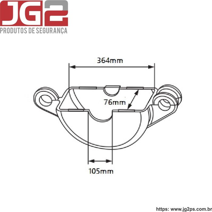 Dispositivo de Bloqueio JG2 para válvula gaveta, válvula volante ou válvula globo de 10" a 13.1/2" (265mm a 340 mm) JGL300-5