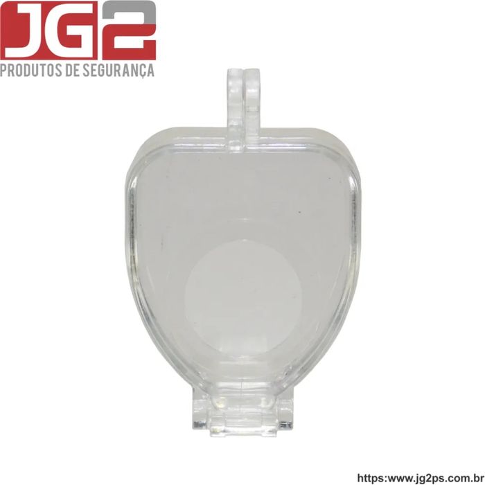 Bloqueio JG2 para botão emergencial em resina com furo de Ø22mm JGL202-1